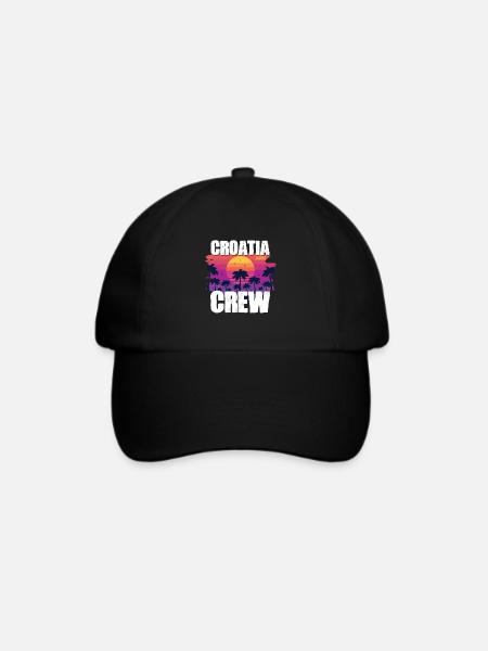 Croatia Urlaub - Baseballkappe - Schwarz/Schwarz