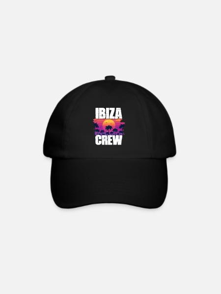 Ibiza Urlaub - Baseballkappe - Schwarz/Schwarz