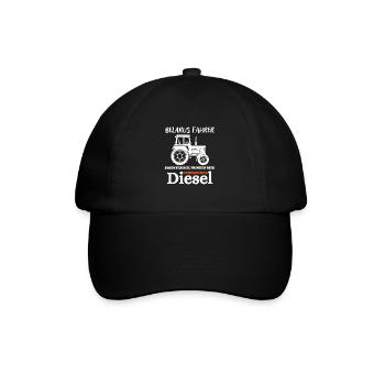 MTS-Belarus Fahrer trinken Bier verbrennen Diesel - Baseballkappe - Schwarz/Schwarz - Vorne