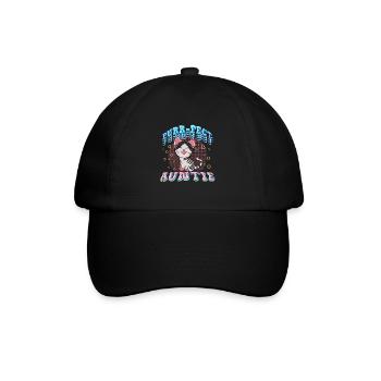 Purr Fact Auntie 1 - Baseballkappe - Schwarz/Schwarz - Vorne