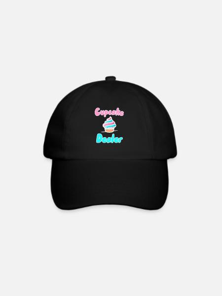 Cupcake-Händler - Baseballkappe - Schwarz/Schwarz