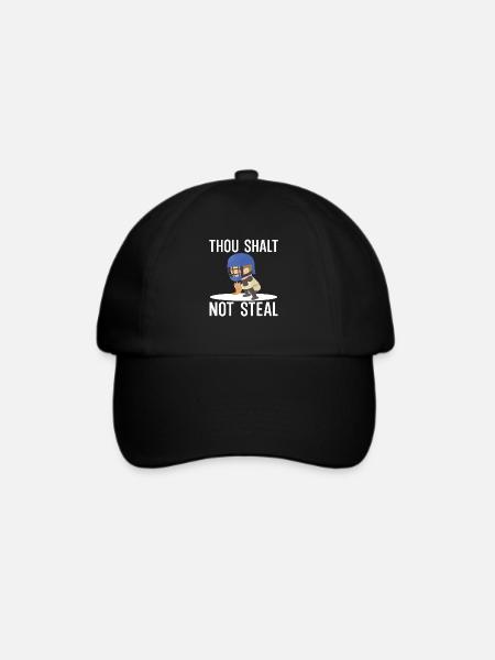 Du sollst nicht stehlen - Baseballkappe - Schwarz/Schwarz