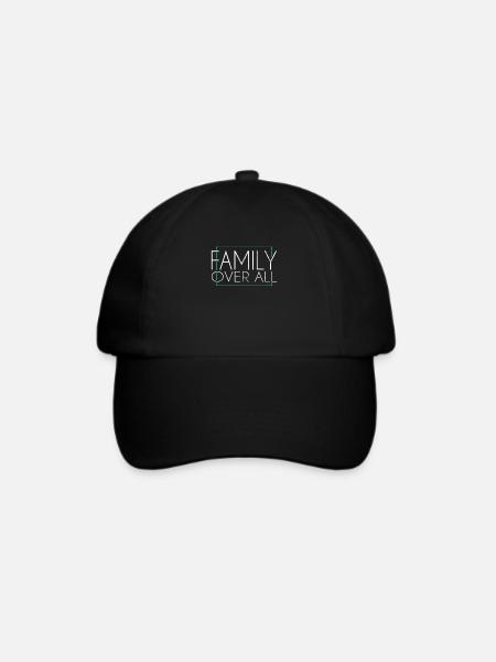 Familie - Baseballkappe - Schwarz/Schwarz