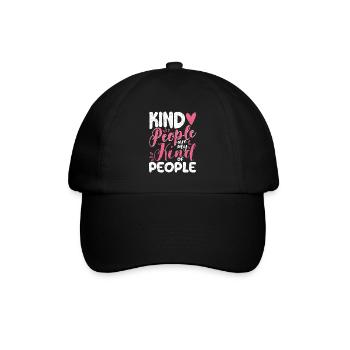 Freundliche Menschen sind meine Art von Menschen - Baseballkappe - Schwarz/Schwarz - Vorne