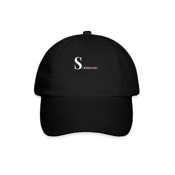 Supermama - Baseballkappe - Schwarz/Schwarz - Vorne