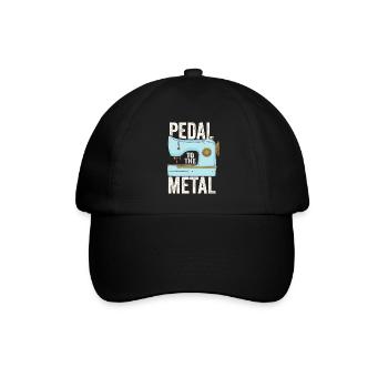 Pedal zur Metallnähmaschine - Baseballkappe - Schwarz/Schwarz - Vorne