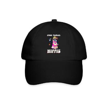 Spook-Tacular Hippie - Hippie-Halloween - Baseballkappe - Schwarz/Schwarz - Vorne