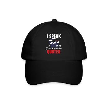 Ich spreche fließend Film Zitate Film Film Kino - Baseballkappe - Schwarz/Schwarz - Vorne