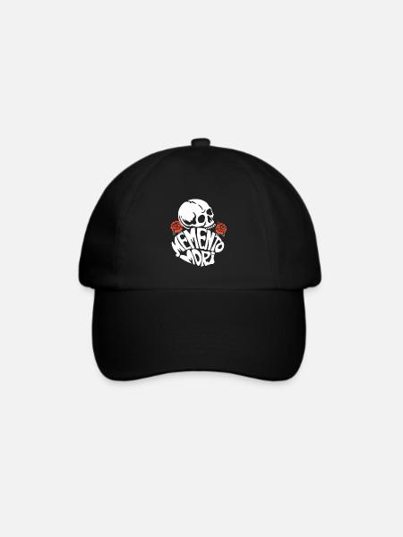 Memento Mori Für Alle Philosophie-fans - Baseballkappe - Schwarz/Schwarz