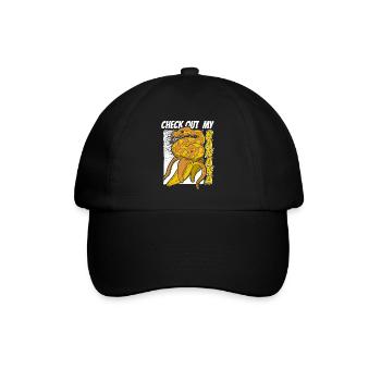 Check Out My Banana Python Schlange Banana Ball - Baseballkappe - Schwarz/Schwarz - Vorne