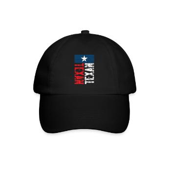 Texaner Sprüche Texas Texanisch Stolz - Baseballkappe - Schwarz/Schwarz - Vorne