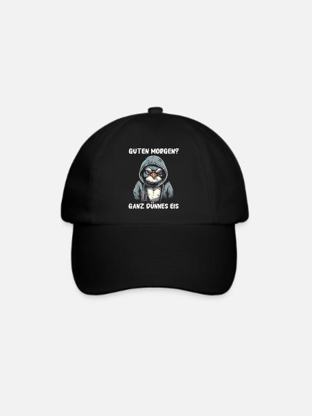 Pinguin Zwergpinguine Kaiserpinguin - Baseballkappe - Schwarz/Schwarz