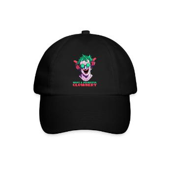 Was für eine entzückende Klaunerei Clown - Baseballkappe - Schwarz/Schwarz - Vorne