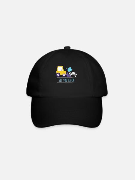 Hey Dirt See You Later Bagger Kinder - Baseballkappe - Schwarz/Schwarz