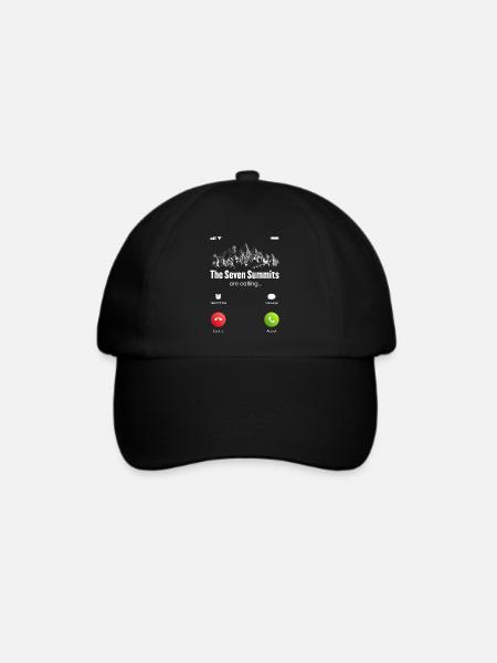 The Seven Summits Are Calling - Baseballkappe - Schwarz/Schwarz