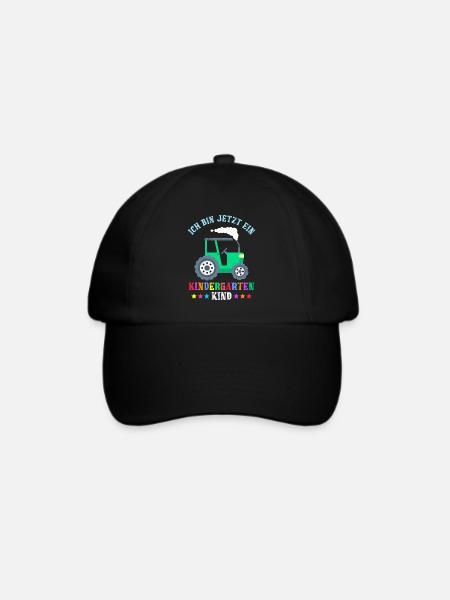 Ich bin jetzt ein Kindergartenkind Kiga Kinder - Baseballkappe - Schwarz/Schwarz