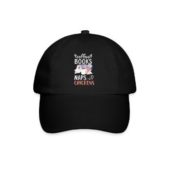 Hühnerbauer Hühnerflüsterer Bauernhoftier - Baseballkappe - Schwarz/Schwarz - Vorne