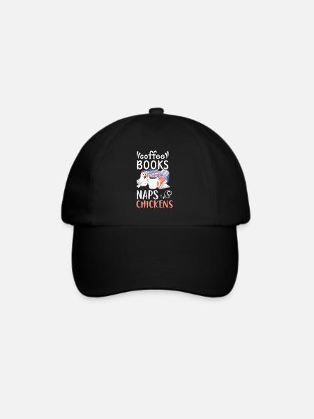 Hühnerbauer Hühnerflüsterer Bauernhoftier - Baseballkappe - Schwarz/Schwarz
