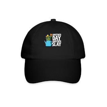 Ein anderer Tag, ein weiterer Slay, motivierend - Baseballkappe - Schwarz/Schwarz - Vorne