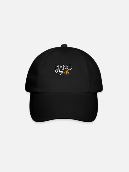 Piano King - Baseballkappe - Schwarz/Schwarz