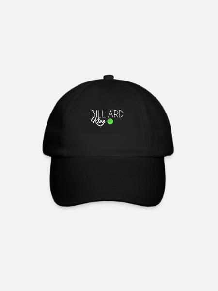 Billiard King - Baseballkappe - Schwarz/Schwarz