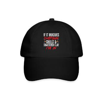 Trapschießen Skeet Tontaubenschießen - Baseballkappe - Schwarz/Schwarz - Vorne