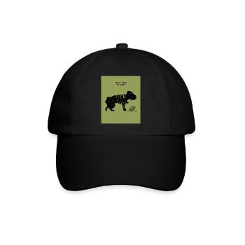 ES MACHT MIR NICHTS AUS, ZU TEILEN - Baseballkappe - Schwarz/Schwarz - Vorne