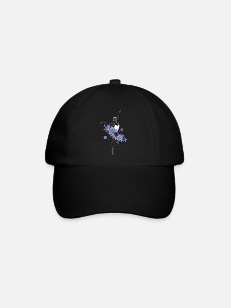 Ballet Dancer Dance Girl Ballerina - Baseballkappe - Schwarz/Schwarz