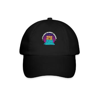 Die Saison der Kuscheldecken - Baseballkappe - Schwarz/Schwarz - Vorne