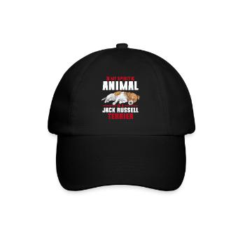 Jack Russell Terrier - Baseballkappe - Schwarz/Schwarz - Vorne