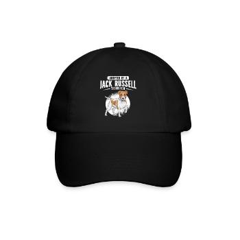 Jack Russell Terrier - Baseballkappe - Schwarz/Schwarz - Vorne
