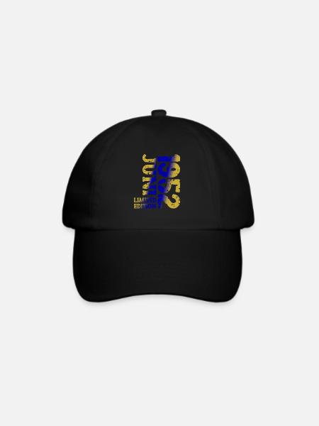 1952 Juni Limited Edition Geburtstag Geschenk - Baseballkappe - Schwarz/Schwarz