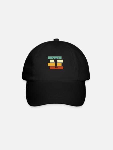 Wandern Retro - Baseballkappe - Schwarz/Schwarz
