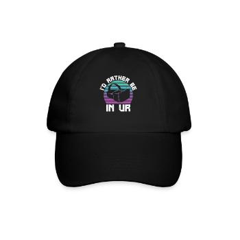 Virtual Reality VR Geschenk - Baseballkappe - Schwarz/Schwarz - Vorne