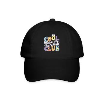 Cool Occupational Therapists Club OT Practitioner - Baseballkappe - Schwarz/Schwarz - Vorne