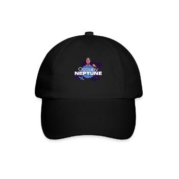 Neptun Occupy Planet Weltall - Baseballkappe - Schwarz/Schwarz - Vorne