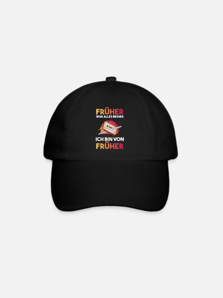 Früher War Alles Besser Ich Bin Von Früher - Baseballkappe - Schwarz/Schwarz