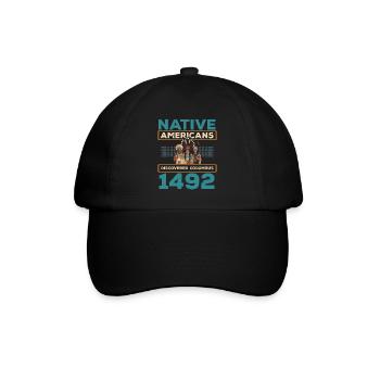 Tag der indigenen Ureinwohner Amerikas - Baseballkappe - Schwarz/Schwarz - Vorne