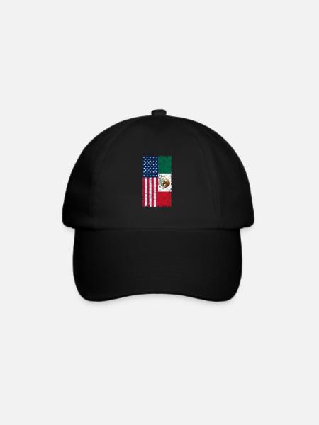 Mexiko - Baseballkappe - Schwarz/Schwarz