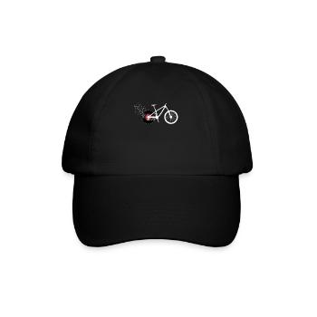 Fahrrad-Schallplatte Radfahrer - Baseballkappe - Schwarz/Schwarz - Vorne
