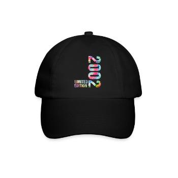 18 JAHRE 18. GEBURTSTAG LIMITED EDITION 2001 - Baseballkappe - Schwarz/Schwarz - Vorne