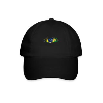 Brasilien - Baseballkappe - Schwarz/Schwarz - Vorne