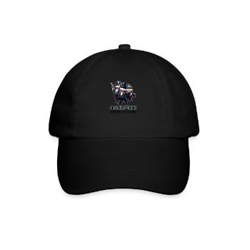 Funny Orca Sinking Boats, Protect Our Killer - Baseballkappe - Schwarz/Schwarz - Vorne