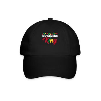 Guyana - Baseballkappe - Schwarz/Schwarz - Vorne