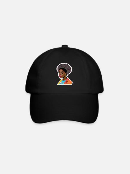 Frau - Baseballkappe - Schwarz/Schwarz
