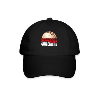 Baseball-Freundin Sportliebhaber Baseball-Fan - Baseballkappe - Schwarz/Schwarz - Vorne