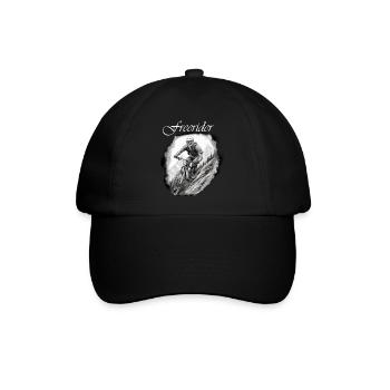 Freerider weiß - Baseballkappe - Schwarz/Schwarz - Vorne