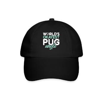 Pug Gifts for Pug Lovers - Baseballkappe - Schwarz/Schwarz - Vorne