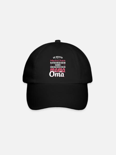 Mama und Oma - Baseballkappe - Schwarz/Schwarz