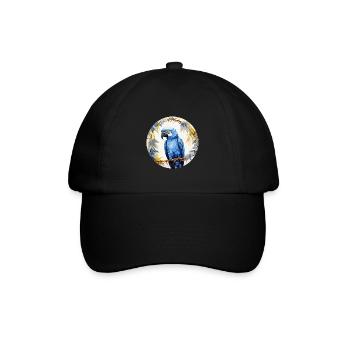 Hyazinth Ara - Baseballkappe - Schwarz/Schwarz - Vorne